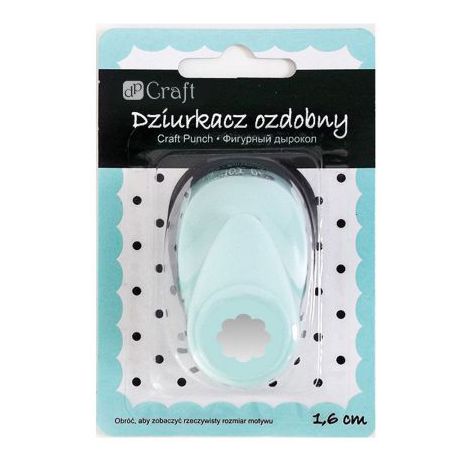 Dziurkacz ozdobny dpCraft 1,6cm Kółko z falbanką